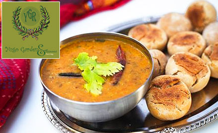 Yugo Garden & Restaurant Amer Road - 20% off on a minimum billing of Rs 500. Enjoy Rajasthani, North Indian, South Indian and Chinese cuisine!