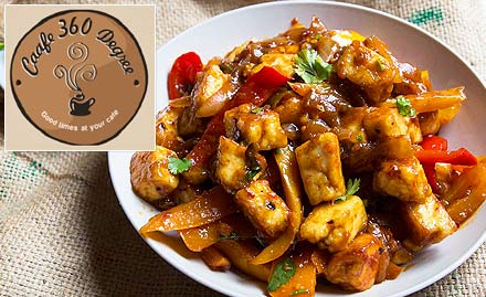 Caafe 360 Degree Kankurgachhi - 15% off on food bill. Enjoy Chinese, Indian & Continental delicacies!