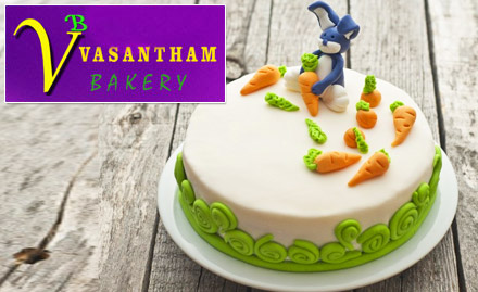 Vasantham Bakery Royapettah - 20% off cakes and sweets. Choose from an exciting range of flavours!
