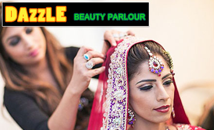Dazzle Beauty Parlour Anna Nagar - Rs 2999 for bridal package. Get saree draping, hairdo and bridal makeup!