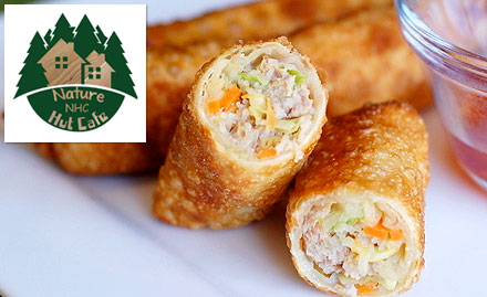 Nature Hut Cafe Satya Niketan - 20% off on a minimum bill of Rs 500. Enjoy Chinese, Thai, Continental & Indian delicacies!