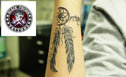 Black Poison Tattoos Bodakdev - 1st sq inch permanent tattoo at Rs 29 & 35% off on further inches!