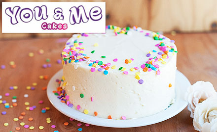 You & Me Cakes NGO Colony - 20% off on cakes. Choose from vanilla, chocolate, butterscotch, fresh fruit cake and more!