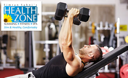 Simran Sahni's Health Zone Malviya Nagar - 3 fitness sessions. Also get 50% off on 1st month membership!