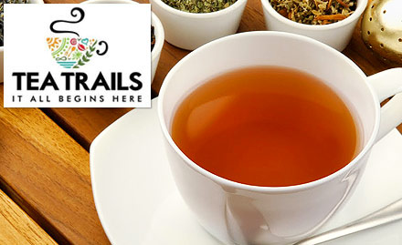 Tea Trails Cafe Navi Mumbai - 20% off on a minimum billing of Rs 300. Enjoy tea, coolers, chicken puff & more!
