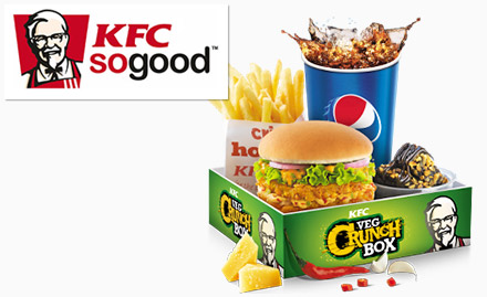 KFC Connaught Place - 15% off on a minimum billing of Rs 350. Valid for online orders only!