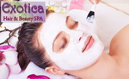 Exotica Hair & Beauty Spa Ultadanga - Rs 359 for VLCC facial, L'Oreal hair spa, blow dry, foot massage, manicure & more worth Rs 2000