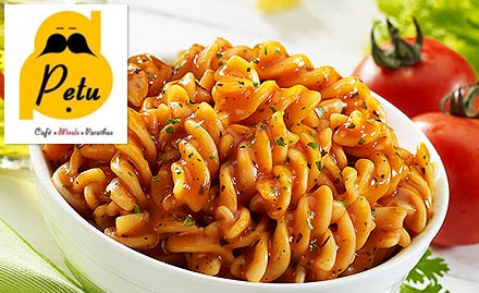 Cafe Petu Marathahalli - 20% off on a minimum billing of Rs 200. Enjoy sandwich, noodles, pasta and more!