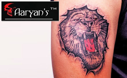 Aaryan's Tattoos & Body Piercing Bodakdev - 75% off on permanent tattoo. Get inked!