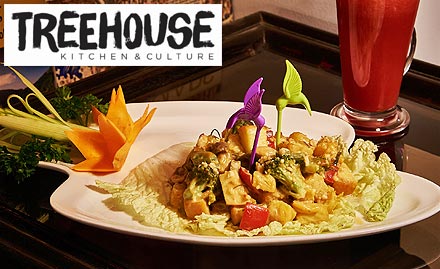 Treehouse Kitchen And Culture Koramangala - 20% off on food and beverages. Enjoy authentic Asian cuisine!