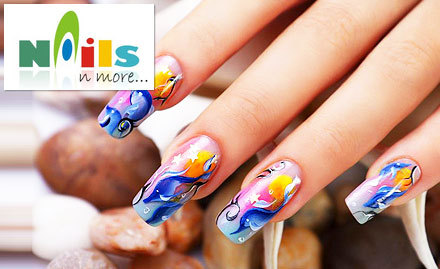 Nails N More Saket - 50% off on nail art & nail extensions. Match your nails to your attire!