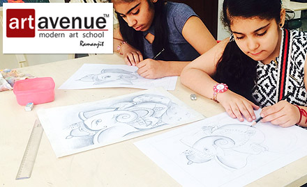 Art Avenue School Gujranwala Town - 3 sketching, painting, pencil shading, water colouring or portrait drawing classes worth Rs 300