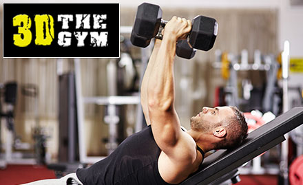 3D The Gym Vishnu Garden - Membership packages starting at just Rs 2999. Also, get gym goodies absolutely free! 