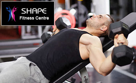 Shape Fitness Centre K.K Nagar - Get 3 gym sessions at just Rs 9. Also, get 30% off on annual membership!