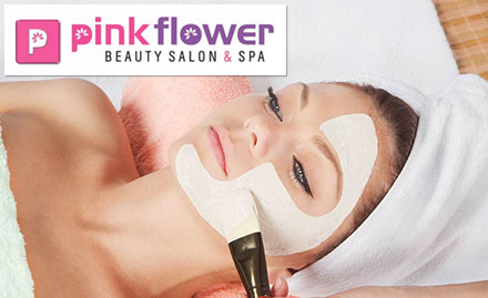 Pink Flower Beauty Salon & Spa Palayapalayam - Upto 50% off! Get hair straightening, haircut, wine facial, manicure, waxing and more!