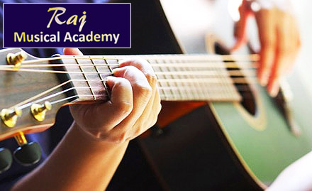 Raj Musical Academy Paldi - Get 5 guitar classes at just Rs 19. Also, get 10% off on annual fee!