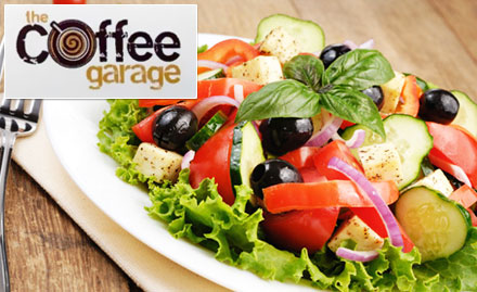 The Coffee Garage Shahpur Jat - 15% off on food and beverages. Enjoy pasta, rolls, sandwiches, coffee, smoothies and more!