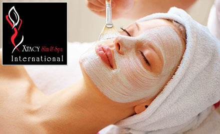 Xtacy International Slim, Spa & Saloon R S Puram - 40% off! Get gold facial, manicure, pedicure, hair spa, haircut and more!