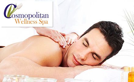Cosmopolitan Wellness Spa Sector 4 - 50% off on spa services. Get Swedish, Aroma or Deep tissue!