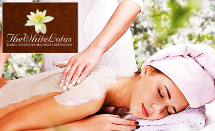 The White Lotus Nangloi - Rs 1299 for ayurvedic body polishing. Get scrub, body massage, steam & more!