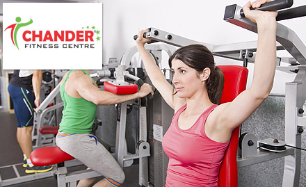 Chander Fitness Centre Lajpat Nagar 4 - Rs 29 for 2 gym sessions. Also get attractive offers on membership!
