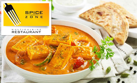 Spice Zone Ellisbridge - 20% off on food bill. Enjoy North Indian, Chinese and Continental delicacies!