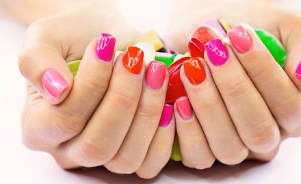 Noor Nails Studio Rajouri Garden - Permanent gel nail extensions at just Rs 699. For those perfect nails!