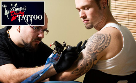 Naughty Devil Tattoo Kalol - 60% off on permanent tattoo. For best and safe tattoo experience!