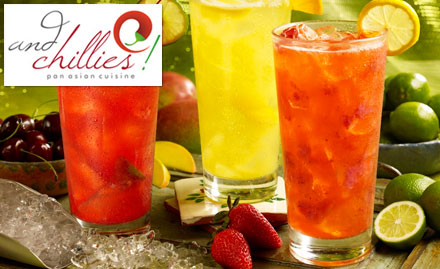 And Chillies Worli - Buy 1 get 1 offer on mocktails and cocktails. Also get 15% off on food bill!