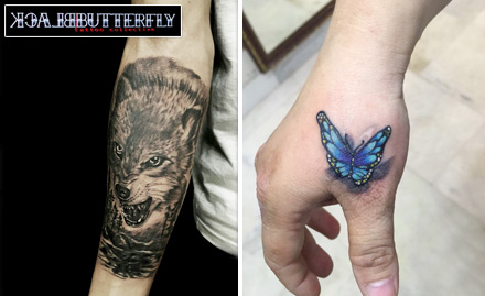 Black Butterfly Tattoo Collective Beck Bagan - 40% off on a minimum of 2 sq inch tattoo. Flaunt your attitude!