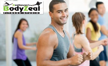 Beethovans Bodyzeal Fitness Studio Saravanampatty - 3 sessions of Zumba, Aerobics or Bokwa. Also get 50% off on half yearly membership! 