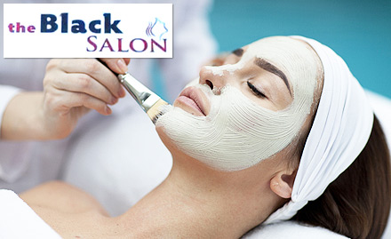 The Black Salon Industrial Area, Phase 6 - Rs 599 for Moroccan Argan Oil facial, herbal bleach, waxing, mini manicure and more!