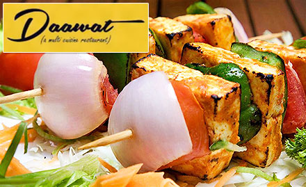 Daawat - Hotel Tilak MP Nagar - 20% off on a minimum billing of Rs 600. Relish North Indian, Chinese, South Indian & Continental cuisine!