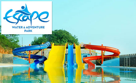 Escape Water & Adventure Park Shamshabad - Rs 220 for entry ticket. Enjoy trampolene bungee, paintball, aqua bowl, rain dance and more!