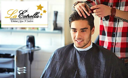 La Estrella Unisex Spa N Salon Saket - Rs 500 off on a minimum bill of Rs 1000. Also get haircut absolutely free with root touchup!