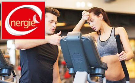 Energie Gym & Spa Mayur Vihar Phase 1 - Rs 49 for 2 gym sessions worth Rs 600. Valid across 6 outlets in Delhi!