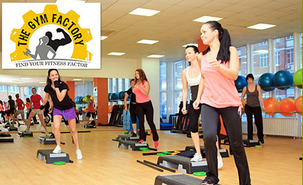 The Gym Factory Pre Conco Colony - Get 3 yoga, aerobics or zumba sessions at just Rs 9!