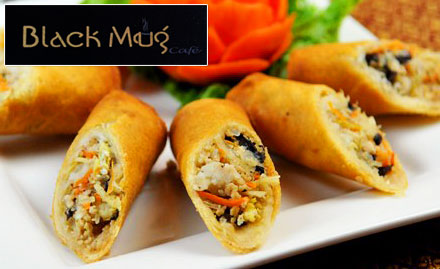 Black Mug Cafe Bannerghatta - 20% off on spring roll, manchurian and more!