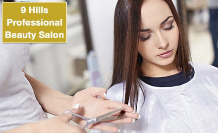 9 Hills Professional Beauty Salon Mulund West - Upto 71% off on hair treatment packages. Get hair straightening, smoothening, hair repair therapy, keratin therapy & more! 