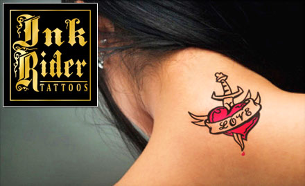 Ink Rider Tattoo Studio Bhatiyani Chauhta - 50% off on permanent tattoo. Get wonderful art through tattoos!