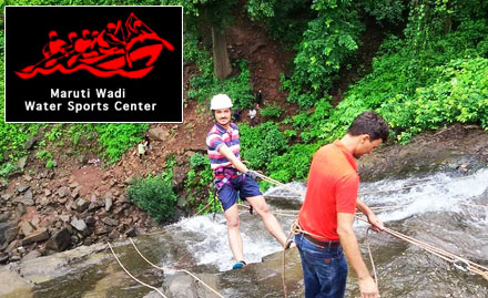Maruti Wadi Water Sports Center Wakadpada - 25% off on adventure activities. Enjoy kayaking, flying fox & more!