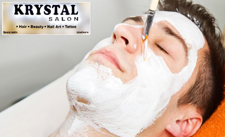 Krystal Salon Khar West - 30% off on a minimum bill of Rs 600. Get facial, bleach, waxing, threading & more!