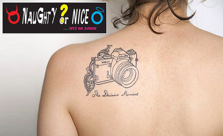 Naughty Or Nice Tattoo Studio RMV Stage - 40% off on permanent tattoo. For hygienic and safe tattoo!