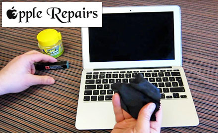 Apple Repairs Indiranagar - Complete servicing of Apple Macbook at Rs 299. Also get cleaning kit absolutely free!
