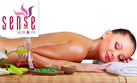 Sense Salon And Spa Whitefield - Upto 40% off! Get aromatherapy, deep tissue massage, facial, manicure, haircut and more!