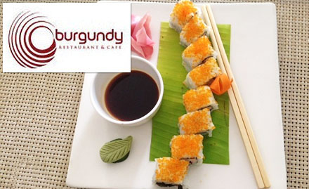 Burgundy Whitefield - 20% off on food and beverages. Located at Royal Orchid Suites!