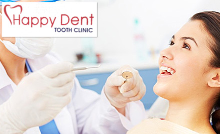 Happydent Tooth Clinic Sushant Lok Phase 1, Gurgaon - Rs 299 for scaling, polishing, X-ray and more. Also, get 30% off on dental treatment!