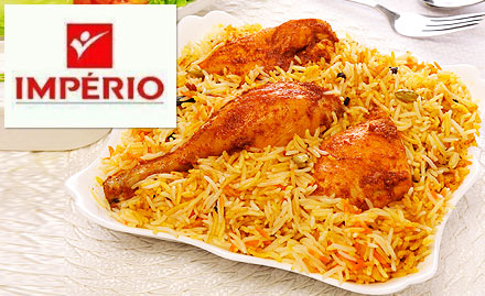 Imperio Restaurant Whitefield - 20% off! Relish tandoori chicken, biryani, dosa chicken and more!