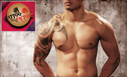 Tattoo Factory Raja Park - 45% off on permanent tattoo. Get a beautiful artwork! 