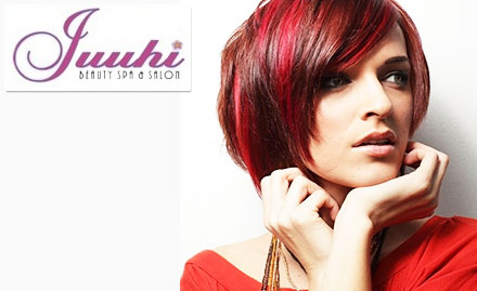 Juuhi Beauty Spa N Salon Powai - Rs 400 for keratin hair spa, hair wash and more worth Rs 1175